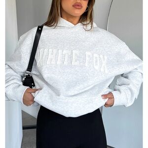 White Fox Boutique Light Gray Hoodie